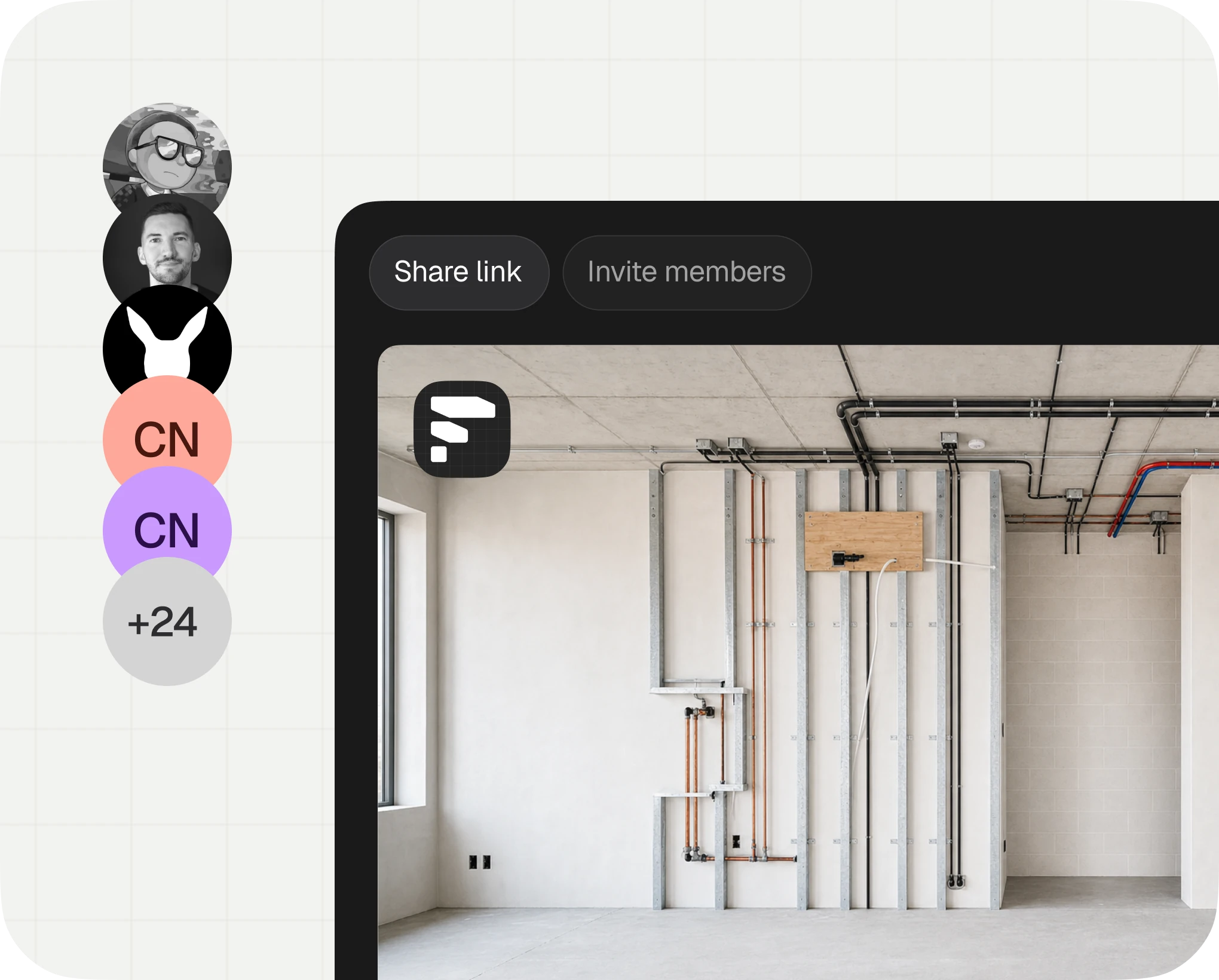 Sharing the 3D space with the team